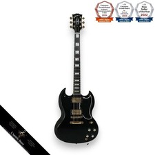 Guitare électrique Gibson Custom Shop SG Custom 2PU Ebony FB Gloss 2022