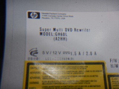 HP GH60L (A2HH) SUPER MULTI SATA DVD PC COMPUTER DRIVE WRITER W/ LIGHTSCRIBE