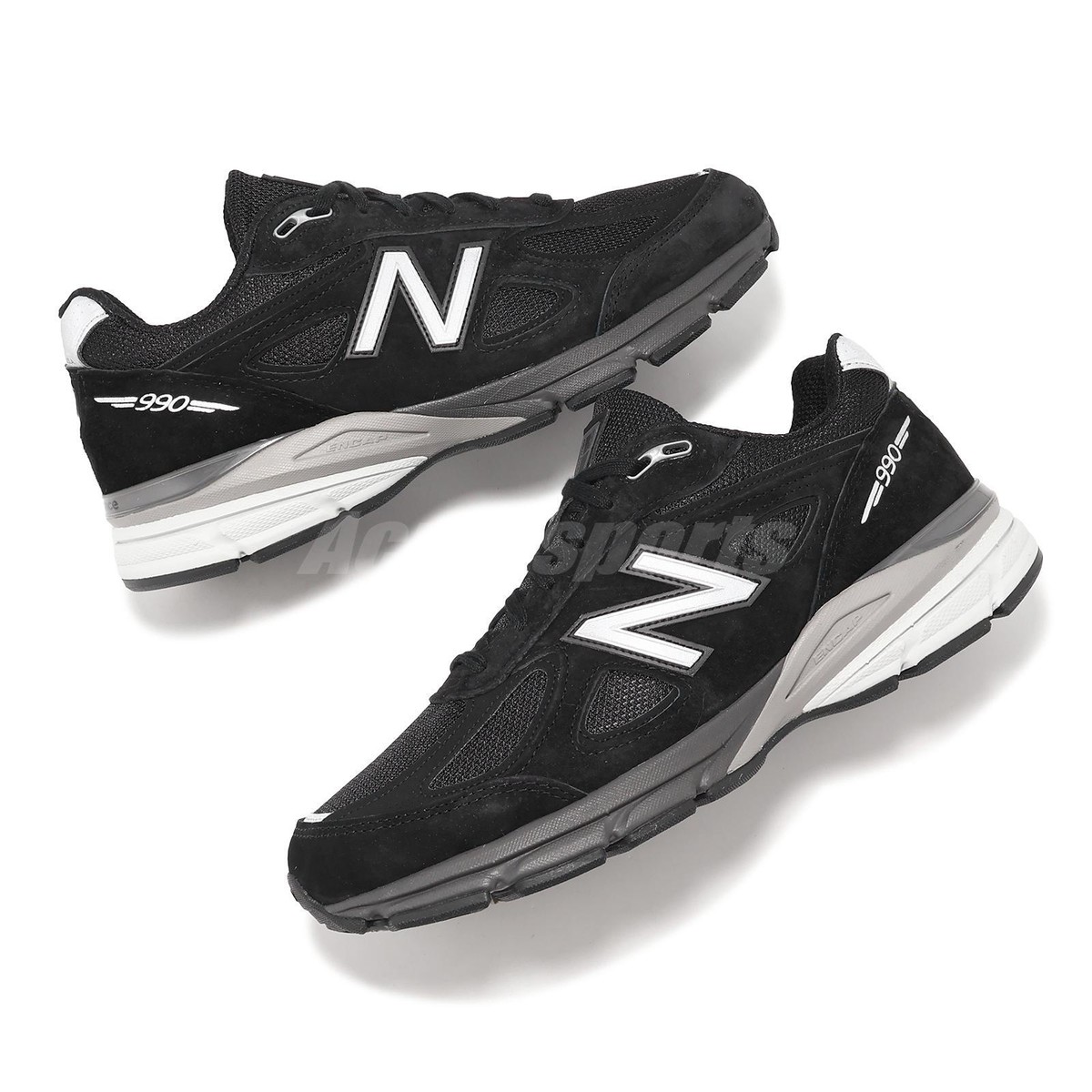 New Balance 990 V4 NB Made in USA Black Grey Men Unisex New Balance 990 V4 NB Made in USA Black Grey Men Unisex