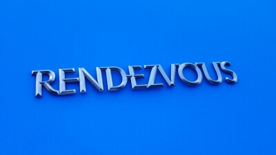 02 03 04 05 06 BUICK RENDEZVOUS REAR SILVER EMBLEM LOGO BADGE SYMBOL OEM A27