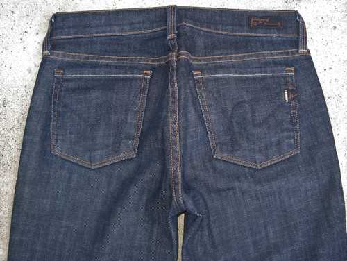 Citizens of Humanity Kelly Low Crop Skinny Jeans Women Sz 24 Dark Blue w Stretch - Picture 4 of 7