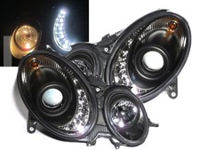 E-CLASS W211 02-06 Pre-Facelift Projector LED Headlight BK for Mercedes-Benz LHD