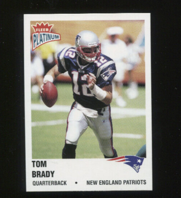 2003 Fleer Platinum Football #138 Tom Brady Card - NMMT+ #3693 | eBay