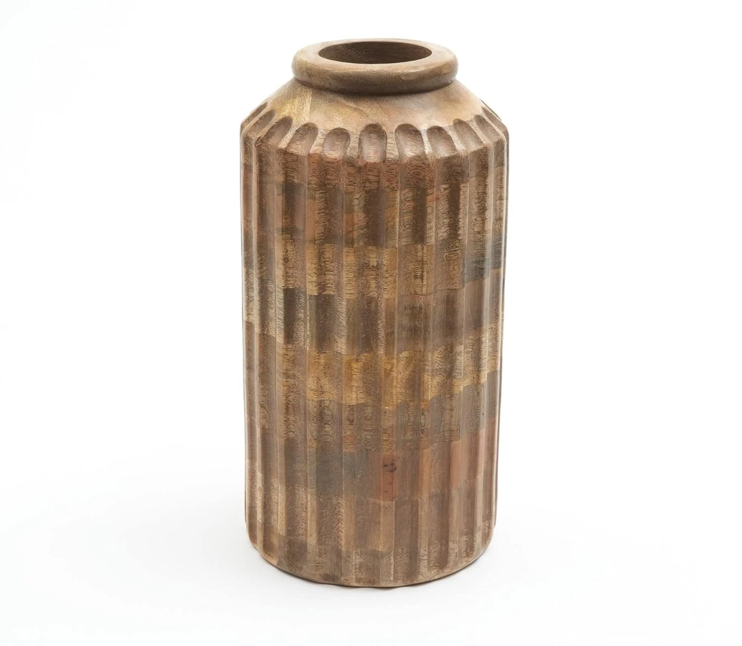 Handmade Wooden Flower Vase Dining Table Decorative Item Home Decor Natural Lacquer