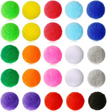200Pcs 2 Inch Very Large Assorted Pom Poms Arts and Crafts for DIY Creative Craf