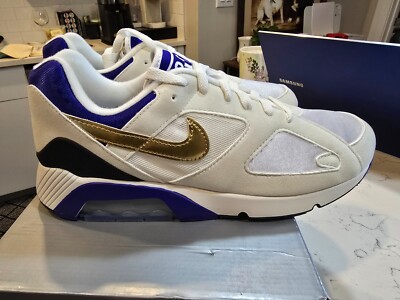 Nike Air Max 180 Concord Summit White Metallic Gold FJ9259-101 sz