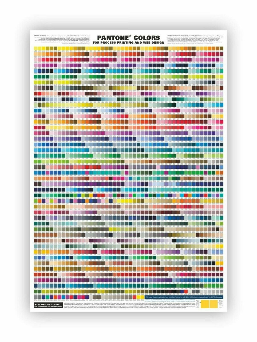 COATED PANTONE COLORS FOR PROCESS PRINTING AND WEB DESIGN | eBay