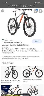 cube reaction tm pro 27.5 mountain bike 2019