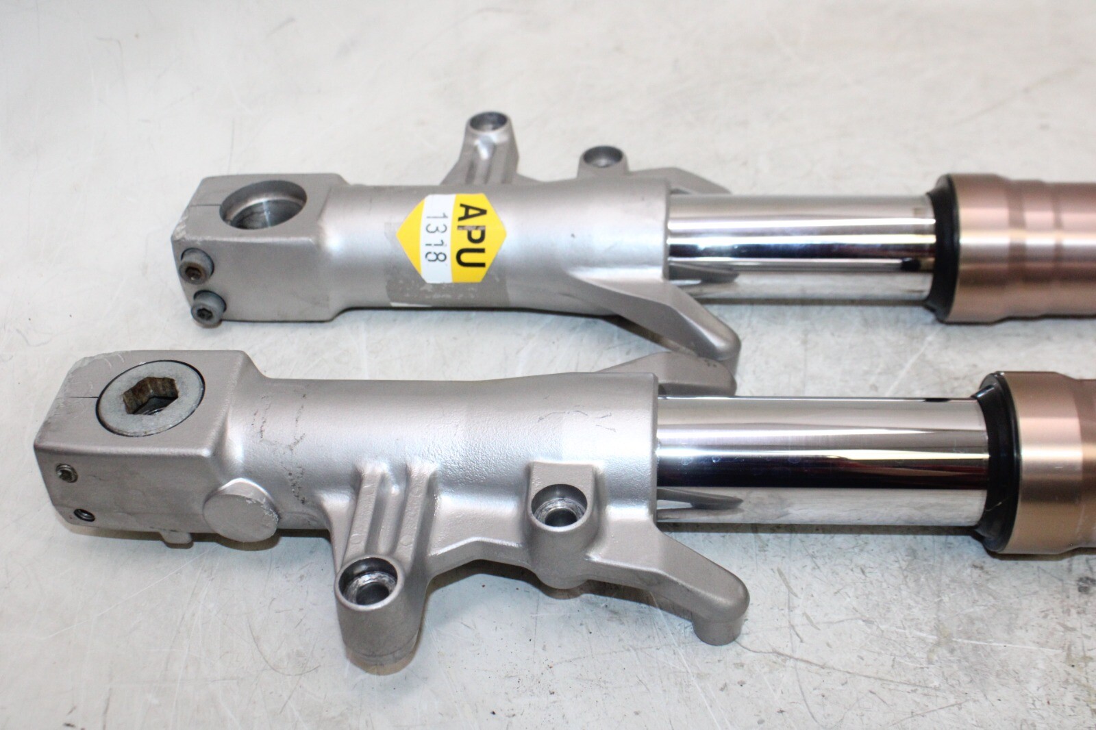 91-92 KAWASAKI NINJA ZX7 ZX750J OEM FRONT FORKS SHOCK SUSPENSION SET PAIR
