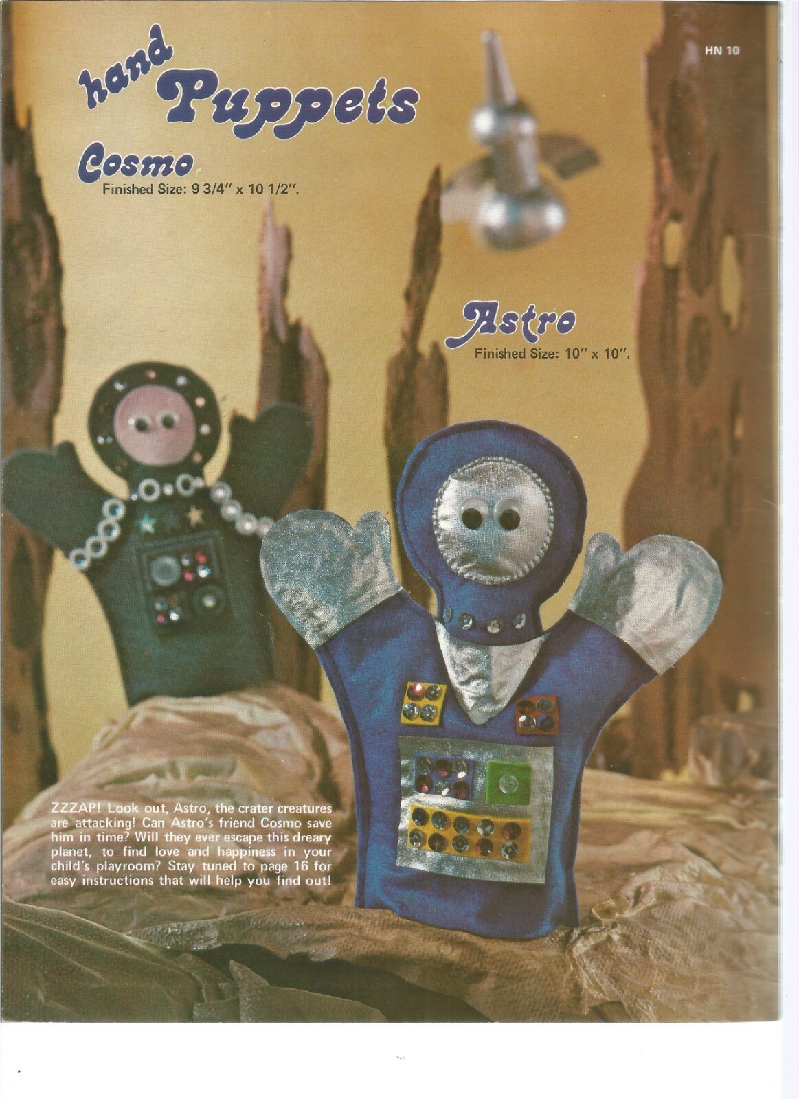 Hand Puppets Sewing Instructions Hazel Pearson Handicrafts Vintage G93