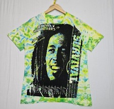 VINTAGE 80s BOB MARLEY TIE DYE REGGAE RASTA TOUR CONCERT T-SHIRT THE WAILERS