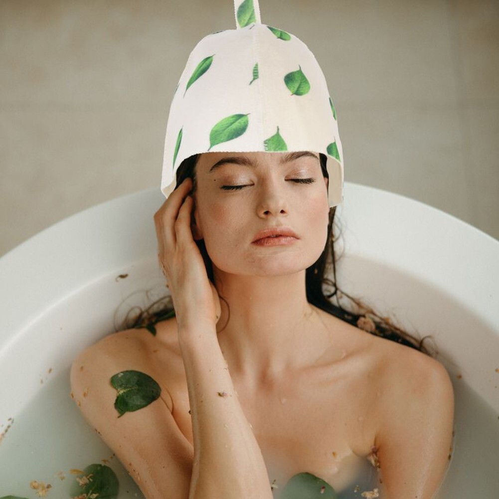 Protective Sauna Shower Cap Say Goodbye to Hair Dryness and Heat Damage
