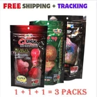 3 Packs of Okiko Flowerhorn Fish Food Head Up Huncher Platinum Set Pellet 100g