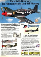 Top Flite P-51B Mustang RC Airplane Print Ad Wall Art Decor Warbird