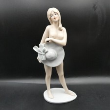 Wallendorf Nude Girl With Hat Bath Girl Bathing 1920 Perfect Condition