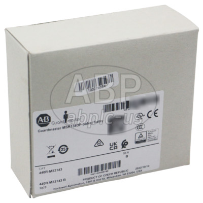 Allen Bradley 440R-M23143 MSR138DP, 24V AC/DC Removable CAT 4 Rated Safety Relay