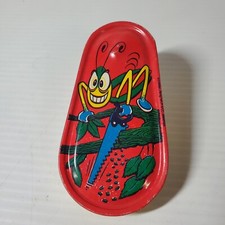 Vintage Kirchof Life Of The Party Products Bug Grasshopper Tin Noise Maker