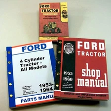 Lot Ford 850 860 Tractor Owner Operator Parts Service Repair Shop Manuals