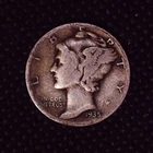 1935-D Mercury Dime Silver Coin Denver Mint (10)C #E107