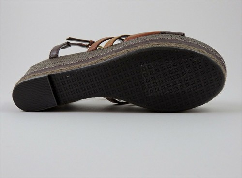 Tahari Women's Jane Platform Sandals Dark Chocolate Whiskey Size 6 M - Picture 6 of 6