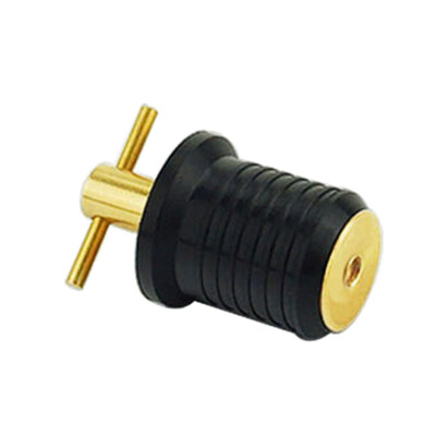1 Zoll Gummi Messing T Griff  Turn Plug Hull Livewell Marine Zubehör