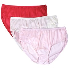 Shadowline Women's Underwear Red Pink Ivory Hipster Nylon Panty Valentines Day