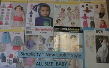 Simplicity Patterns ~ All are Baby Patterns 7-24 LBS * ~ * ~ * ~ * Listing 2428
