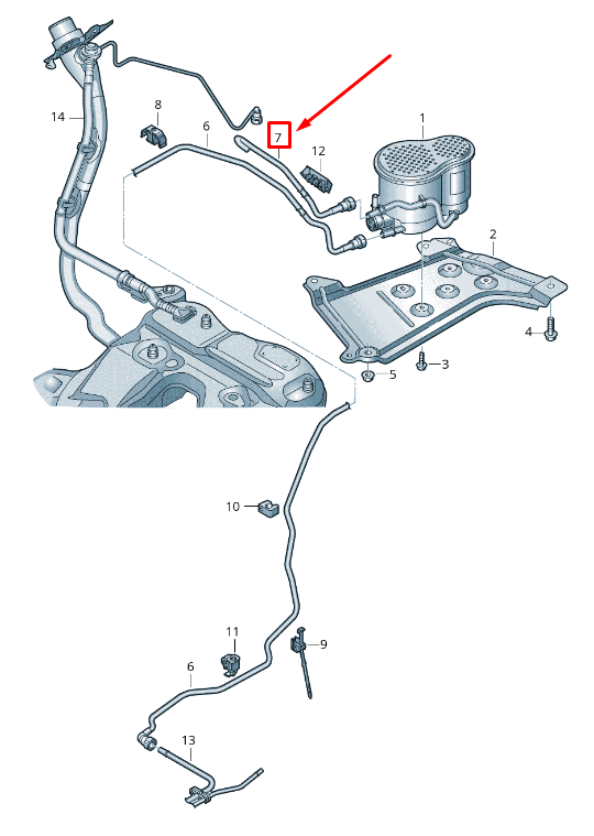 Nouvelle conduite d'air alignée par contact Audi A6 4A C8 4K0201997K d'origine