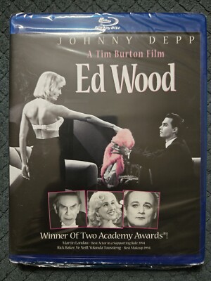 Ed Wood Bluray By Tim Burton Johnny Depp Bill Murray BRAND NEW!!!