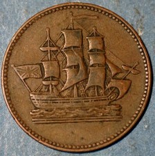 Canada token Breton 997 Ships Colonies Commerce