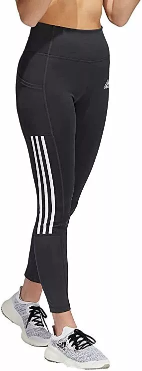 NWT adidas Womens Lightweight High Rise 3-Stripe 7/8 Leggings Size L $60  1B094