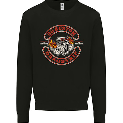 Go Maßgefertigt Dragstrip Hot Rod Hotrod Dragster Herren Sweatshirt Pulli