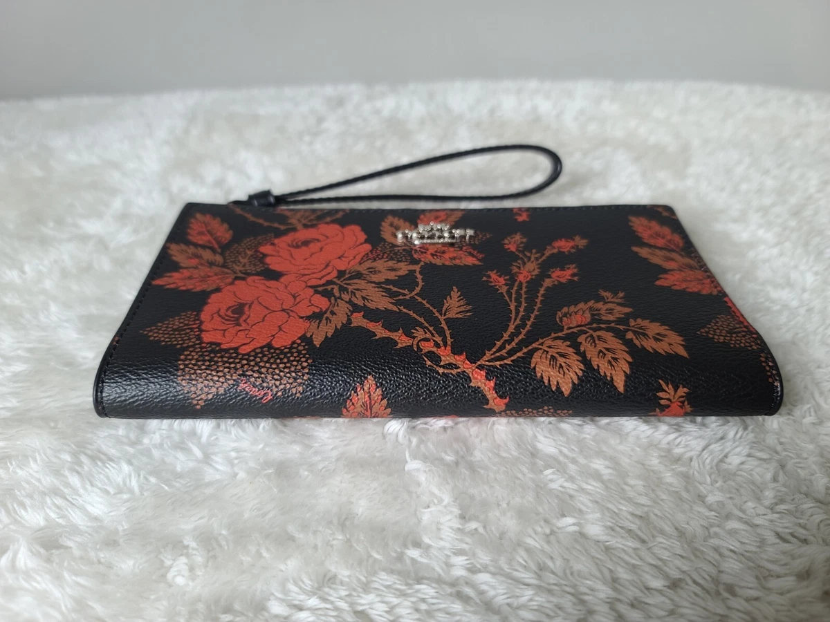 Red and black coach wallet new arrivals