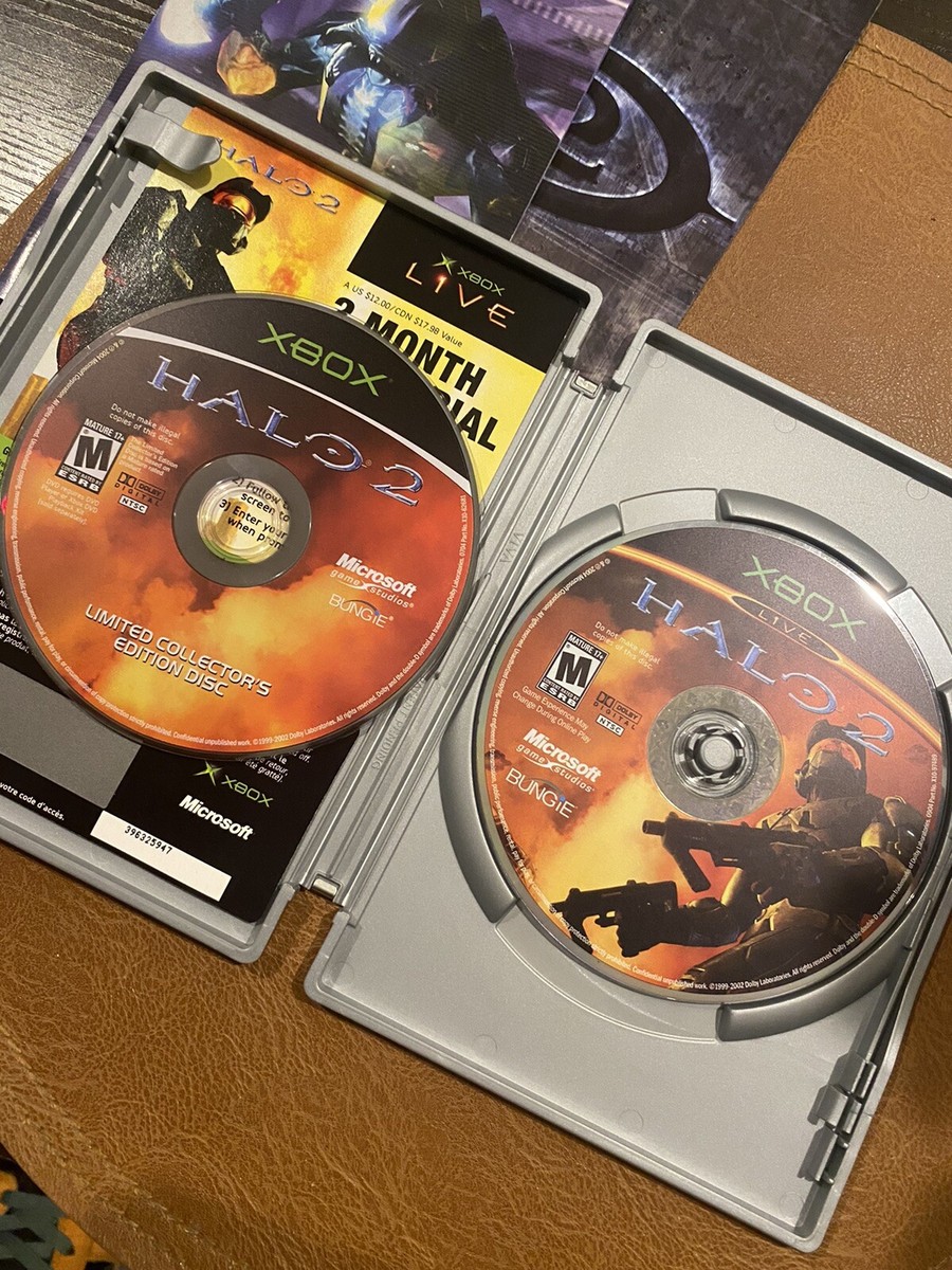 Halo 2 Metal Box Edition Limited Collector Xbox 360 2 Disc