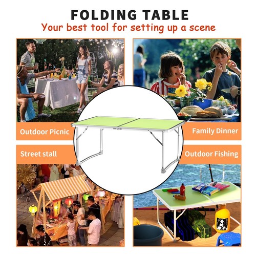 ✅60cm Folding Camping Table Lightweight Aluminium Picnic Garden Party BBQ Desk✅ - Picture 7 of 16