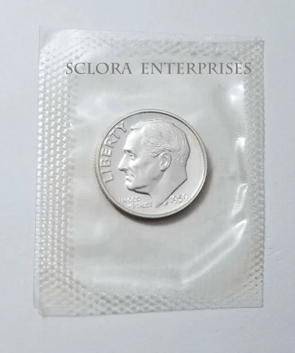 1959 P Roosevelt  *90% SILVER PROOF*  Dime  **FREE SHIPPING**