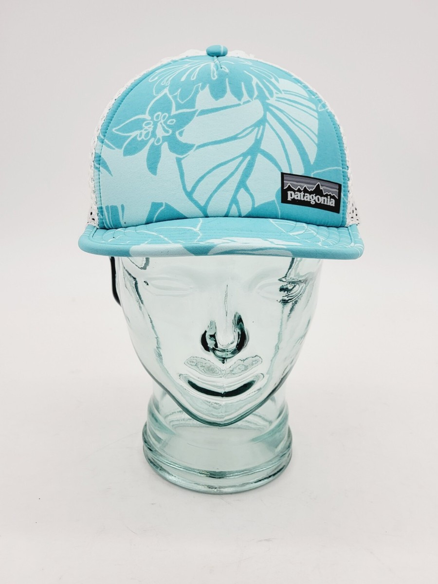 Patagonia Floral Print Trucker Hat One Size Blue Pink Kids main image 2