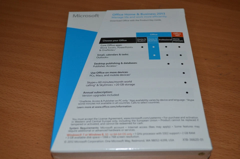 Microsoft Office Home & Business 2013 ** NEU / Ungeöffnet ** - Bild 2 von 4