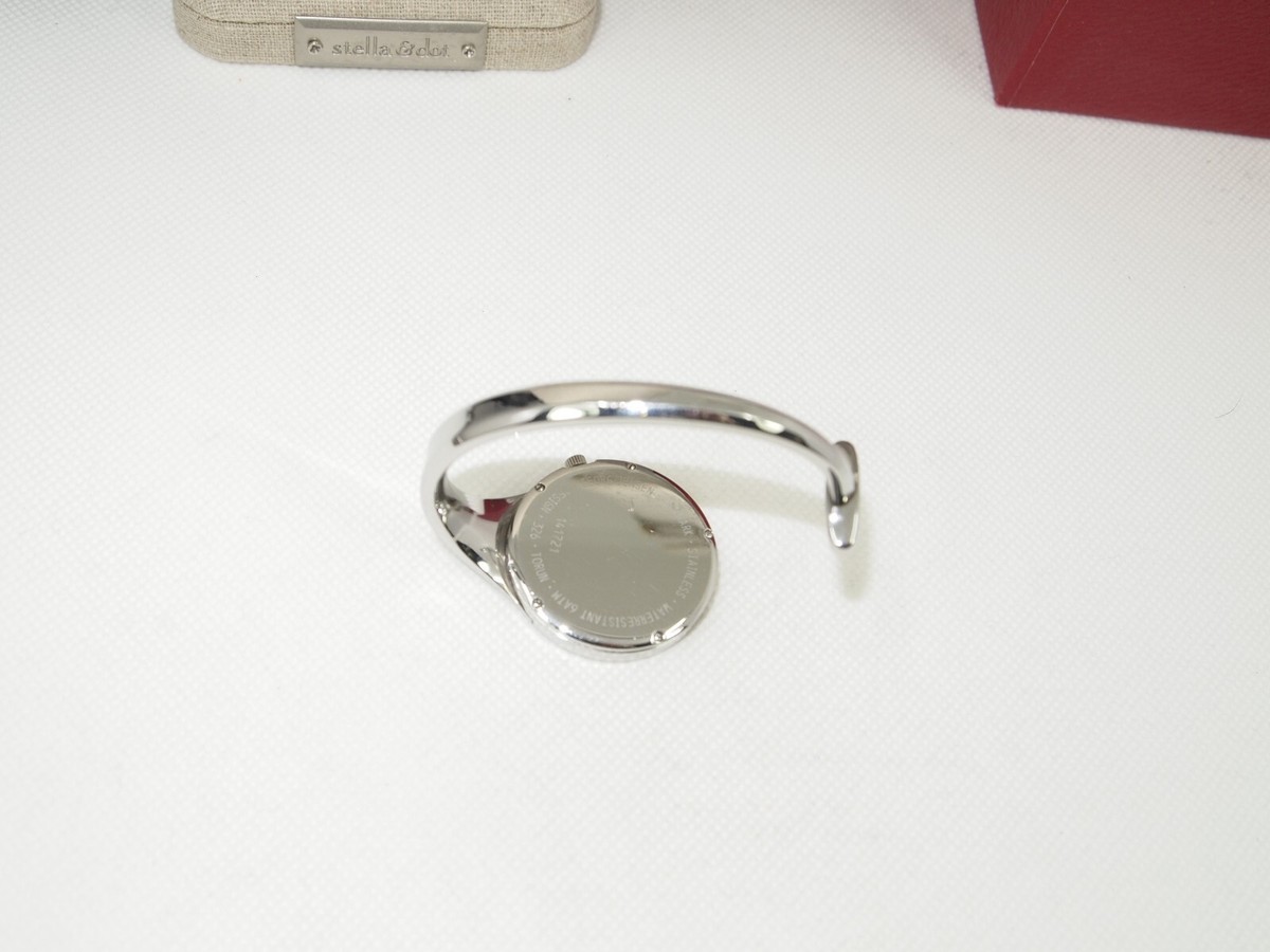 Georg Jensen Open Bangle Watch, Mirror Dial Design 326 Vivianna
