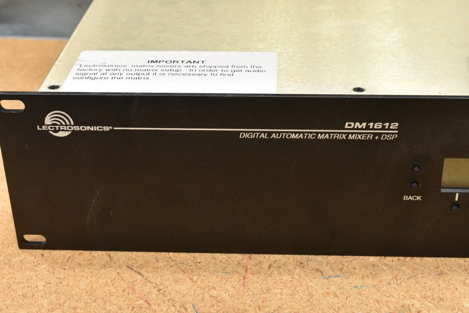 Lectrosonics DM1612, Digital Automatic Matrix Mixer + DSP, 90-240V, 50/60HZ/ 30W - Image 2 of 4