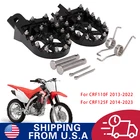 CNC Foot Pegs for Honda CRF110F 2013-2024 CRF125F 2014-2024 Dirt Bike Pedals