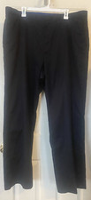 Banana Republic Dress Pants Mens 42x32 42/34 Black Non Iron Slim Fit Flat Front