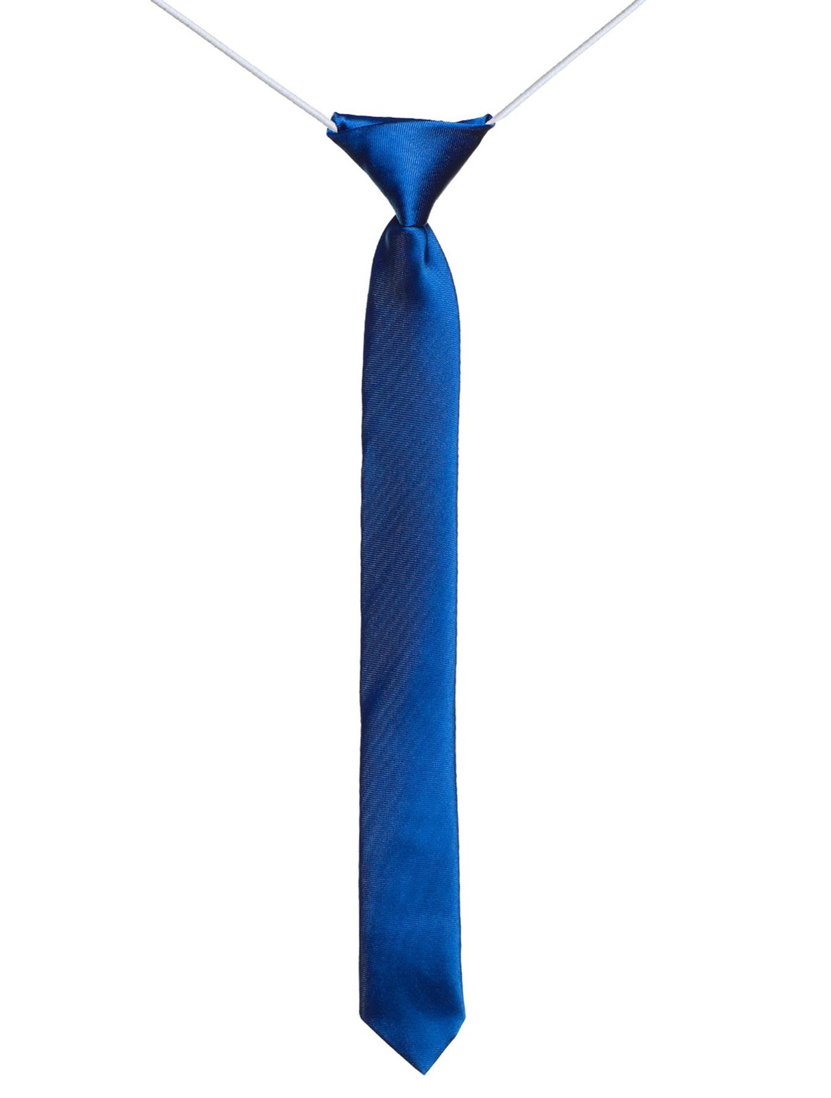 Boys Elasticated Blue Skinny Tie, Boys Formal Tie, Boys Accessories, Boys Ties