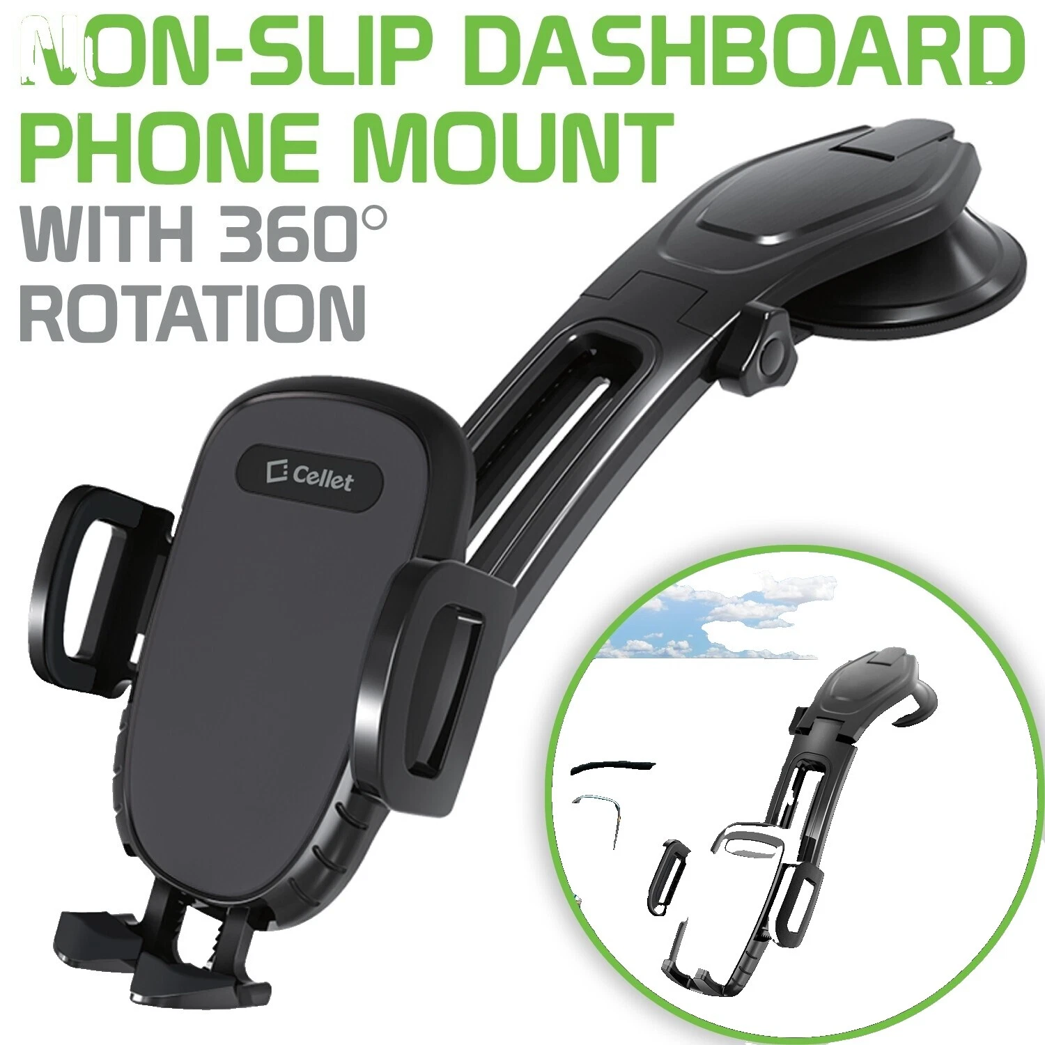 Cup Holder Sticky Pad Cell Phone Mounts & Holders for Samsung Galaxy S9+