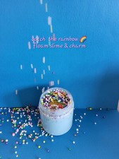 Atrapa el arco iris 🌈 Slime flotante con dije hecho a mano 4 onzas compra 4 obtén 1 gratis