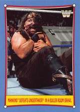 MANKIND DEFEATS UNDERTAKER #3 2017 TOPPS WWE WRESTLING SUMMERSLAM