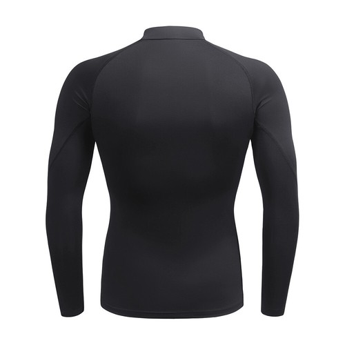 High Quality Fitness Soft Shirts Men's Long Sleeve Undershirts Training Tops - Picture 4 of 28