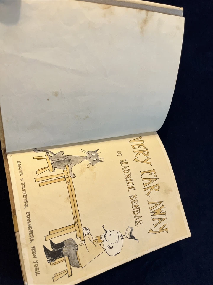 Very Far Away by Maurice Sendak 1957 Early Printing Orig DJ Discarded Library Bk - Image 4 of 4