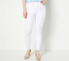 Studio Park Women's Pants Sz 24 Tall x Leah Williams -Pocket White A492445