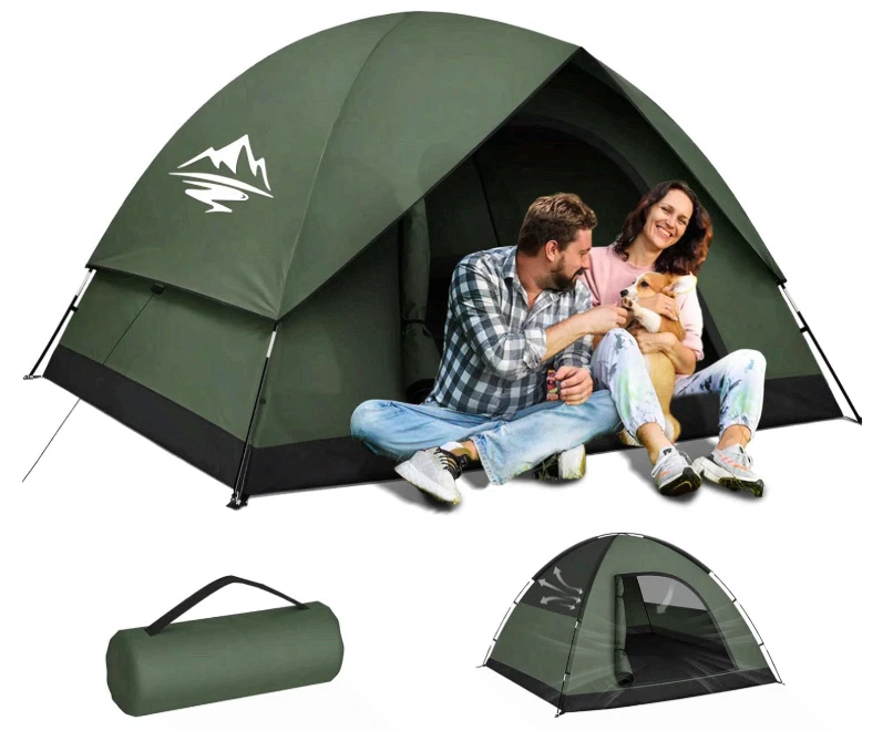 2-3 Person Camping Tent Waterproof Rainfly Easy Setup Outdoor Backpacking
